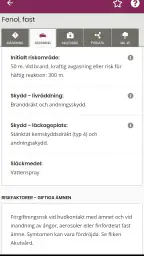 Farliga ämnen screenshot