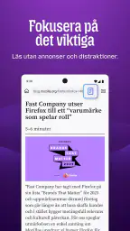 Firefox Privat webbläsare screenshot