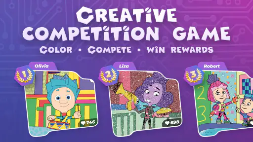 Fixies: Coloring Game Contests screenshot