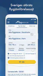Flygresor.se screenshot