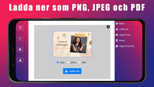 Födelsedag Inbjudningskort screenshot