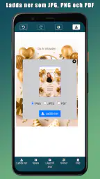 Födelsedagsinbjudan screenshot