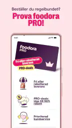 foodora Sverige: matleverans screenshot