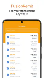 FusionRemit Remittance screenshot