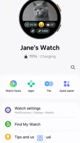 Galaxy Wearable screenshot
