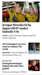 Gefle Dagblad screenshot