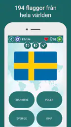 Geografi Quiz: Världens Länder screenshot