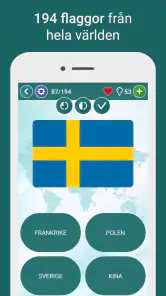 Geografi Quiz: Världens Länder screenshot