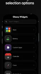 Glassy Widgets: Widget & Icons screenshot