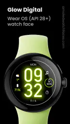 Glow Digital: Watch face screenshot