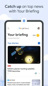 Google Nyheter screenshot