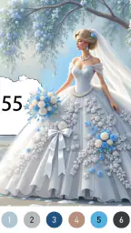 Gown Color by Number Book screenshot