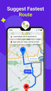 GPS, Kartor, Röstnavigation screenshot