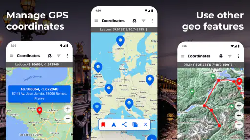 GPS-koordinater Karta screenshot