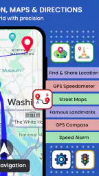 GPS-navigering Karta, trafik screenshot