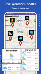 GPS-navigering Karta, trafik screenshot