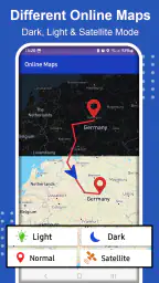 GPS-navigering Karta, trafik screenshot