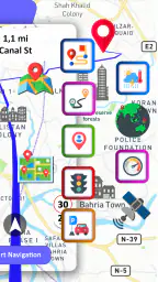 GPS-navigering kartor och rutt screenshot