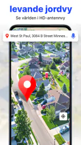 GPS satellit live jordkarta screenshot