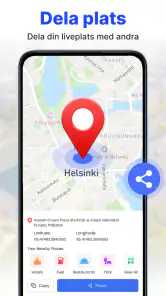 GPS satellit live jordkarta screenshot