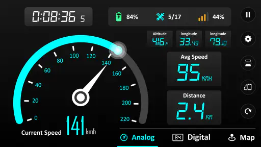 GPS Speedometer : Vägmätare screenshot