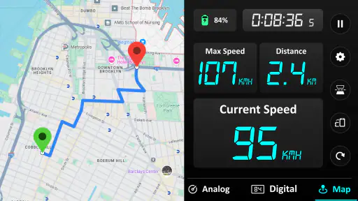 GPS Speedometer : Vägmätare screenshot