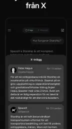 Grok: AI chat på svenska screenshot