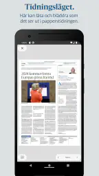 Hallands Nyheter e-tidning screenshot