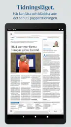 Hallands Nyheter e-tidning screenshot