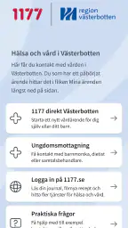 Hälsa och vård i Västerbotten screenshot