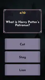 Harry Potter - Fan quiz screenshot