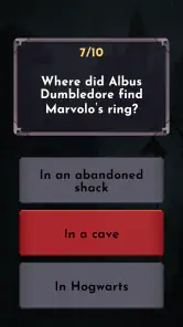 Harry Potter - Fan quiz screenshot