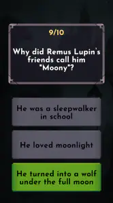 Harry Potter - Fan quiz screenshot