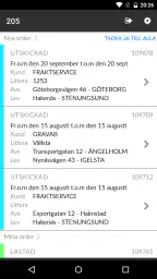 Hogia Transport Mobile screenshot
