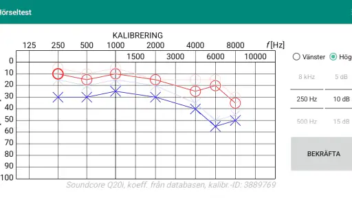 Hörseltest screenshot