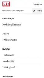 Hudiksvalls Tidning screenshot