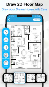 Husdesignplan 3D: Bygg om screenshot