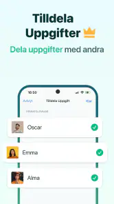Hushållssysslor och städschema screenshot