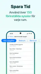 Hushållssysslor och städschema screenshot