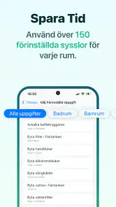 Hushållssysslor och städschema screenshot