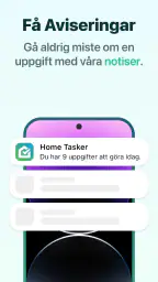 Hushållssysslor och städschema screenshot