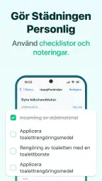Hushållssysslor och städschema screenshot