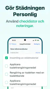 Hushållssysslor och städschema screenshot