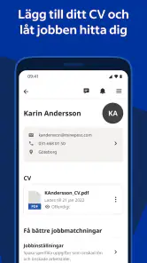 Indeed jobbsök screenshot