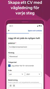 Indeed jobbsök screenshot