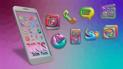 Iris Light - 3D App Icons screenshot