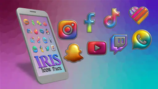Iris Light - 3D App Icons screenshot