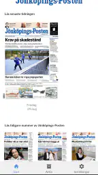 Jönköpings-Posten e-tidning screenshot