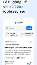 Jooble appen för att söka jobb screenshot