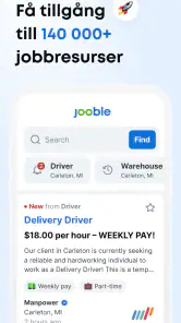 Jooble appen för att söka jobb screenshot